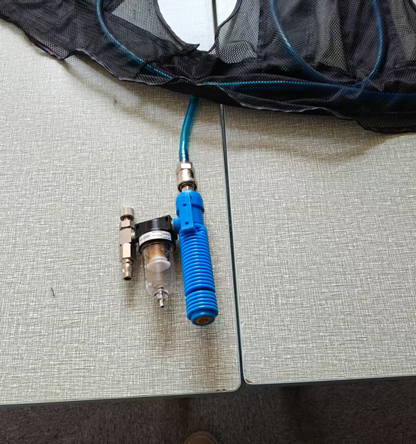 Giubbotto di raffreddamento a tubo Vortex Senjoy con compressore d'aria per metallurgia, forgiatura, cantiere navale, saldatura, fabbrica di caldaie a petrolio, sabbiatura