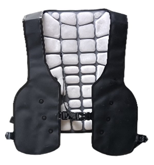 Gilet rinfrescante regolabile e riutilizzabile Senjoy con PCM, design resistente al calore per il comfort nelle giornate calde