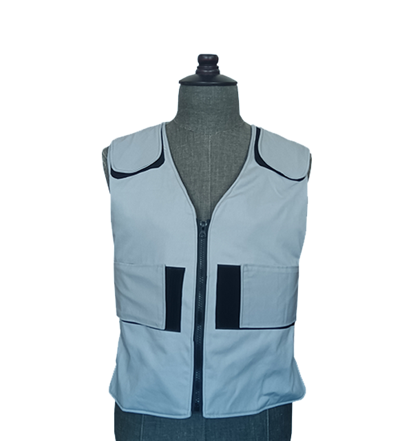 Gilet antifiamma a temperatura costante con stato impilato - versione solida